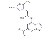 N-[2-(3,5-dimethyl-1H-pyrazol-1-yl)-1-methylethyl]-5-isopropylpyrazolo[1,5-a]pyrimidin-7-amine