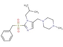 1-{[2-(benzylsulfonyl)-1-isobutyl-1H-imidazol-5-yl]methyl}-4-methylpiperazine