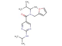 N-(1,2-dimethylpropyl)-N-(2-furylmethyl)-2-(isopropylamino)pyrimidine-5-carboxamide