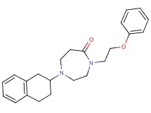 4-(2-phenoxyethyl)-1-(1,2,3,4-tetrahydro-2-naphthalenyl)-1,4-diazepan-5-one