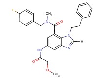 N-(4-fluorobenzyl)-5-[(methoxyacetyl)amino]-N-methyl-1-(2-phenylethyl)-1H-benzimidazole-7-carboxamide