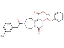 methyl 3-[(3-methylphenyl)acetyl]-7-oxo-9-(2-pyridinylmethoxy)-1,2,3,4,5,7-hexahydropyrido[1,2-d][1,4]diazepine-10-carboxylate