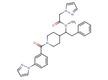 N-methyl-N-(2-phenyl-1-{1-[3-(1H-pyrazol-1-yl)benzoyl]-4-piperidinyl}ethyl)-2-(1H-pyrazol-1-yl)acetamide