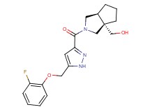 [(3aS*,6aS*)-2-({5-[(2-fluorophenoxy)methyl]-1H-pyrazol-3-yl}carbonyl)hexahydrocyclopenta[c]pyrrol-3a(1H)-yl]methanol