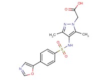 [3,5-dimethyl-4-({[4-(1,3-oxazol-5-yl)phenyl]sulfonyl}amino)-1H-pyrazol-1-yl]acetic acid