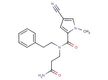 N-(3-amino-3-oxopropyl)-4-cyano-1-methyl-N-(2-phenylethyl)-1H-pyrrole-2-carboxamide