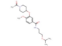3-[(1-acetyl-4-piperidinyl)oxy]-N-(3-isopropoxypropyl)-4-methoxybenzamide