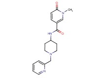 1-methyl-6-oxo-N-[1-(pyridin-2-ylmethyl)piperidin-4-yl]-1,6-dihydropyridine-3-carboxamide
