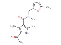 5-acetyl-N,2,4-trimethyl-N-[(5-methyl-2-furyl)methyl]-1H-pyrrole-3-carboxamide