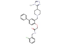 N-(2-chlorobenzyl)-2-[(3-{[4-(4-methyl-4H-1,2,4-triazol-3-yl)-1-piperidinyl]methyl}-4-biphenylyl)oxy]acetamide