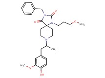 3-benzyl-8-[2-(4-hydroxy-3-methoxyphenyl)-1-methylethyl]-1-(3-methoxypropyl)-1,3,8-triazaspiro[4.5]decane-2,4-dione