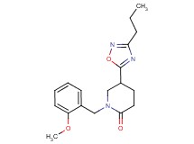 1-(2-methoxybenzyl)-5-(3-propyl-1,2,4-oxadiazol-5-yl)-2-piperidinone