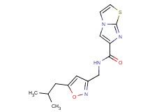 N-[(5-isobutyl-3-isoxazolyl)methyl]imidazo[2,1-b][1,3]thiazole-6-carboxamide