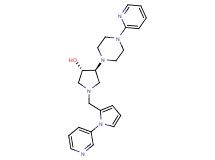 (3S*,4S*)-4-[4-(2-pyridinyl)-1-piperazinyl]-1-{[1-(3-pyridinyl)-1H-pyrrol-2-yl]methyl}-3-pyrrolidinol