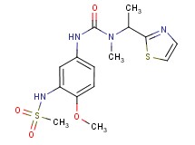 N-{2-methoxy-5-[({methyl[1-(1,3-thiazol-2-yl)ethyl]amino}carbonyl)amino]phenyl}methanesulfonamide