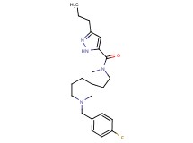 7-(4-fluorobenzyl)-2-[(3-propyl-1H-pyrazol-5-yl)carbonyl]-2,7-diazaspiro[4.5]decane