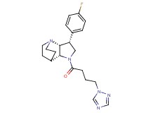 (3R*,3aR*,7aR*)-3-(4-fluorophenyl)-1-[4-(1H-1,2,4-triazol-1-yl)butanoyl]octahydro-4,7-ethanopyrrolo[3,2-b]pyridine