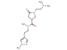 1-[2-(dimethylamino)ethyl]-N-methyl-N-[2-(1-methyl-1H-pyrazol-4-yl)ethyl]-5-oxo-3-pyrrolidinecarboxamide