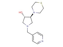 (3S*,4S*)-1-(4-pyridinylmethyl)-4-(4-thiomorpholinyl)-3-pyrrolidinol
