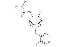 2-[(1S*,5R*)-3-(2-chlorobenzyl)-7-oxo-3,6-diazabicyclo[3.2.2]non-6-yl]-N,N-dimethylacetamide