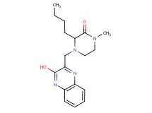 3-butyl-4-[(3-hydroxy-2-quinoxalinyl)methyl]-1-methyl-2-piperazinone