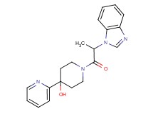 1-[2-(1H-benzimidazol-1-yl)propanoyl]-4-pyridin-2-ylpiperidin-4-ol