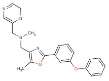 N-methyl-1-[5-methyl-2-(3-phenoxyphenyl)-1,3-oxazol-4-yl]-N-(pyrazin-2-ylmethyl)methanamine