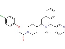 (1-{1-[(4-chlorophenoxy)acetyl]-4-piperidinyl}-2-phenylethyl)methyl(3-pyridinylmethyl)amine
