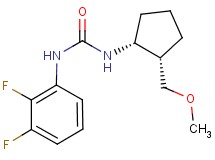 N-(2,3-difluorophenyl)-N'-[(1R*,2S*)-2-(methoxymethyl)cyclopentyl]urea