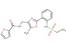 N-[(2-{2-[(ethylsulfonyl)amino]phenyl}-5-methyl-1,3-oxazol-4-yl)methyl]-2-furamide