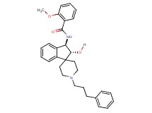 N-[(2R*,3R*)-2-hydroxy-1'-(3-phenylpropyl)-2,3-dihydrospiro[indene-1,4'-piperidin]-3-yl]-2-methoxybenzamide