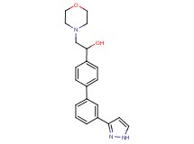 2-(4-morpholinyl)-1-[3'-(1H-pyrazol-3-yl)-4-biphenylyl]ethanol