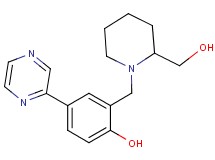 2-{[2-(hydroxymethyl)-1-piperidinyl]methyl}-4-(2-pyrazinyl)phenol