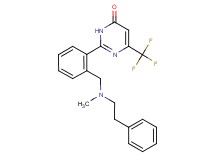2-(2-{[methyl(2-phenylethyl)amino]methyl}phenyl)-6-(trifluoromethyl)-4(3H)-pyrimidinone