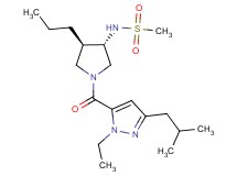 N-{(3S*,4R*)-1-[(1-ethyl-3-isobutyl-1H-pyrazol-5-yl)carbonyl]-4-propyl-3-pyrrolidinyl}methanesulfonamide