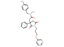 2-{2,5-dioxo-3-phenyl-1-[3-(3-pyridinyloxy)propyl]-3-pyrrolidinyl}-N-methyl-N-(4-methylbenzyl)acetamide