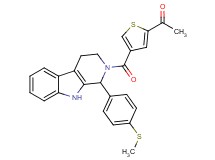 1-[4-({1-[4-(methylthio)phenyl]-1,3,4,9-tetrahydro-2H-beta-carbolin-2-yl}carbonyl)-2-thienyl]ethanone