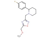 2-(4-fluorophenyl)-1-{[5-(methoxymethyl)-1,2,4-oxadiazol-3-yl]methyl}piperidine