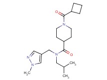 1-(cyclobutylcarbonyl)-N-isobutyl-N-[(1-methyl-1H-pyrazol-4-yl)methyl]-4-piperidinecarboxamide
