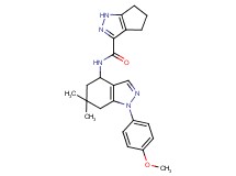 N-[1-(4-methoxyphenyl)-6,6-dimethyl-4,5,6,7-tetrahydro-1H-indazol-4-yl]-1,4,5,6-tetrahydrocyclopenta[c]pyrazole-3-carboxamide
