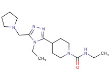 N-ethyl-4-[4-ethyl-5-(pyrrolidin-1-ylmethyl)-4H-1,2,4-triazol-3-yl]piperidine-1-carboxamide