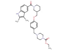 ethyl 4-[4-({1-[(2,3-dimethyl-1H-indol-5-yl)carbonyl]-3-piperidinyl}methoxy)benzyl]-1-piperazinecarboxylate