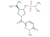 N'-{(3S*,4R*)-4-isopropyl-1-[(1-methyl-6-oxo-1,6-dihydropyridazin-3-yl)carbonyl]pyrrolidin-3-yl}-N,N-dimethylsulfamide
