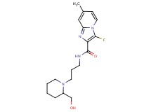 3-fluoro-N-{3-[2-(hydroxymethyl)piperidin-1-yl]propyl}-7-methylimidazo[1,2-a]pyridine-2-carboxamide