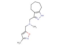 (1,4,5,6,7,8-hexahydrocyclohepta[c]pyrazol-3-ylmethyl)methyl[(3-methylisoxazol-5-yl)methyl]amine