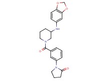 1-(3-{[3-(1,3-benzodioxol-5-ylamino)-1-piperidinyl]carbonyl}phenyl)-2-pyrrolidinone