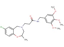 3-(7-chloro-2-methyl-2,3-dihydro-1,4-benzoxazepin-4(5H)-yl)-N-(3,4,5-trimethoxybenzyl)propanamide