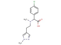(4-chlorophenyl){methyl[2-(1-methyl-1H-pyrazol-4-yl)ethyl]amino}acetic acid