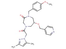 4-[(3,5-dimethyl-1H-pyrazol-1-yl)acetyl]-1-(4-methoxybenzyl)-6-(4-pyridinylmethoxy)-1,4-diazepan-2-one