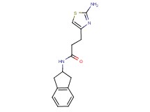 3-(2-amino-1,3-thiazol-4-yl)-N-(2,3-dihydro-1H-inden-2-yl)propanamide trifluoroacetate
